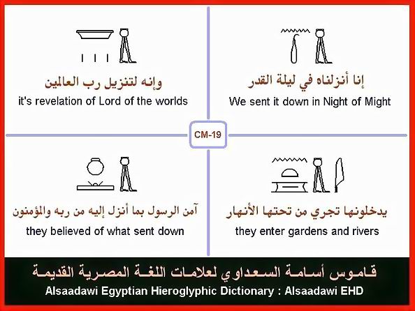 25 - مختارات من الكلمات الواسعة الإستخدام في اللغة المصرية القديمة
