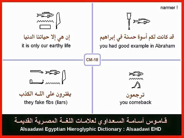 25 - مختارات من الكلمات الواسعة الإستخدام في اللغة المصرية القديمة