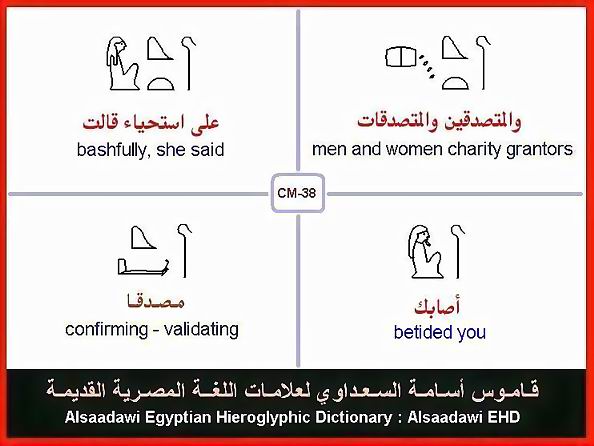 25 - مختارات من الكلمات الواسعة الإستخدام في اللغة المصرية القديمة