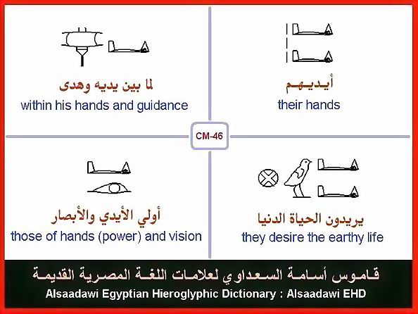 25 - مختارات من الكلمات الواسعة الإستخدام في اللغة المصرية القديمة