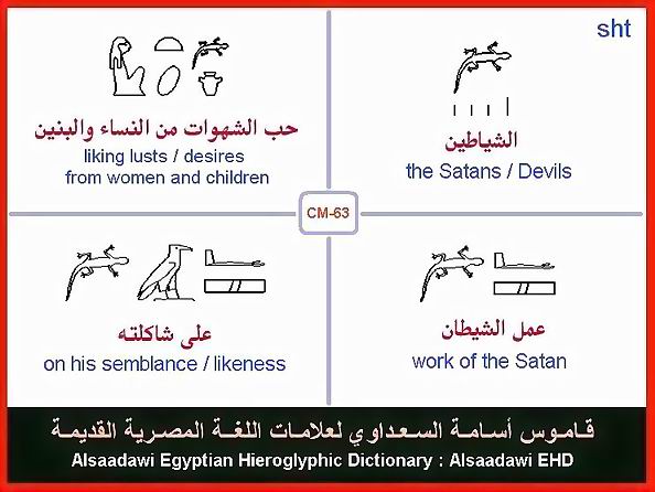 25 - مختارات من الكلمات الواسعة الإستخدام في اللغة المصرية القديمة