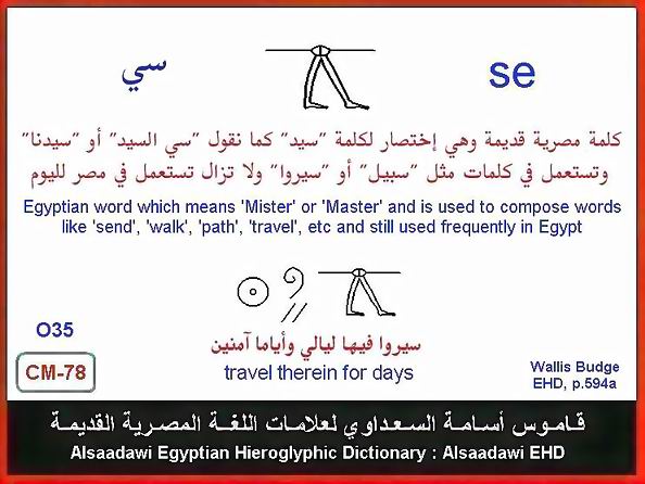 25 - مختارات من الكلمات الواسعة الإستخدام في اللغة المصرية القديمة
