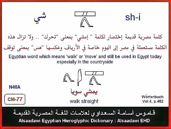 25 - مختارات من الكلمات الواسعة الإستخدام في اللغة المصرية القديمة