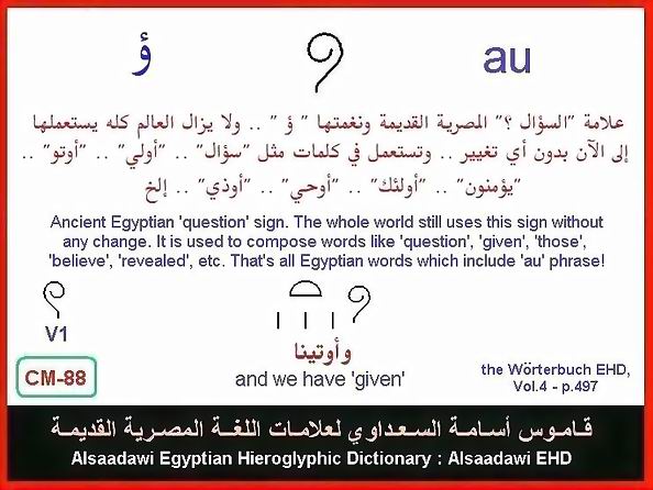 25 - مختارات من الكلمات الواسعة الإستخدام في اللغة المصرية القديمة