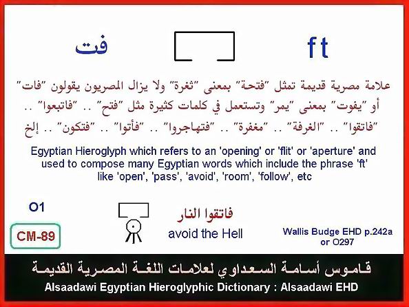 25 - مختارات من الكلمات الواسعة الإستخدام في اللغة المصرية القديمة