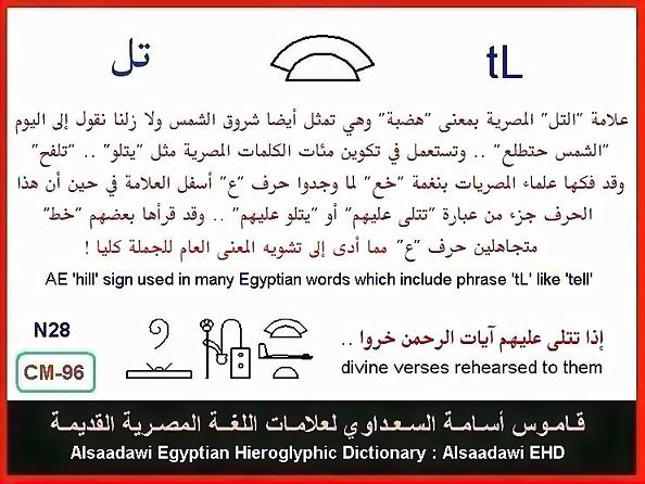 25 - مختارات من الكلمات الواسعة الإستخدام في اللغة المصرية القديمة