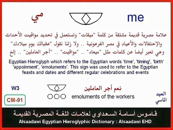 25 - مختارات من الكلمات الواسعة الإستخدام في اللغة المصرية القديمة