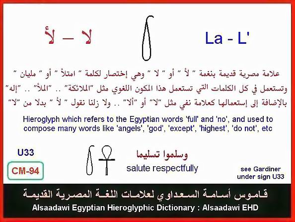25 - مختارات من الكلمات الواسعة الإستخدام في اللغة المصرية القديمة
